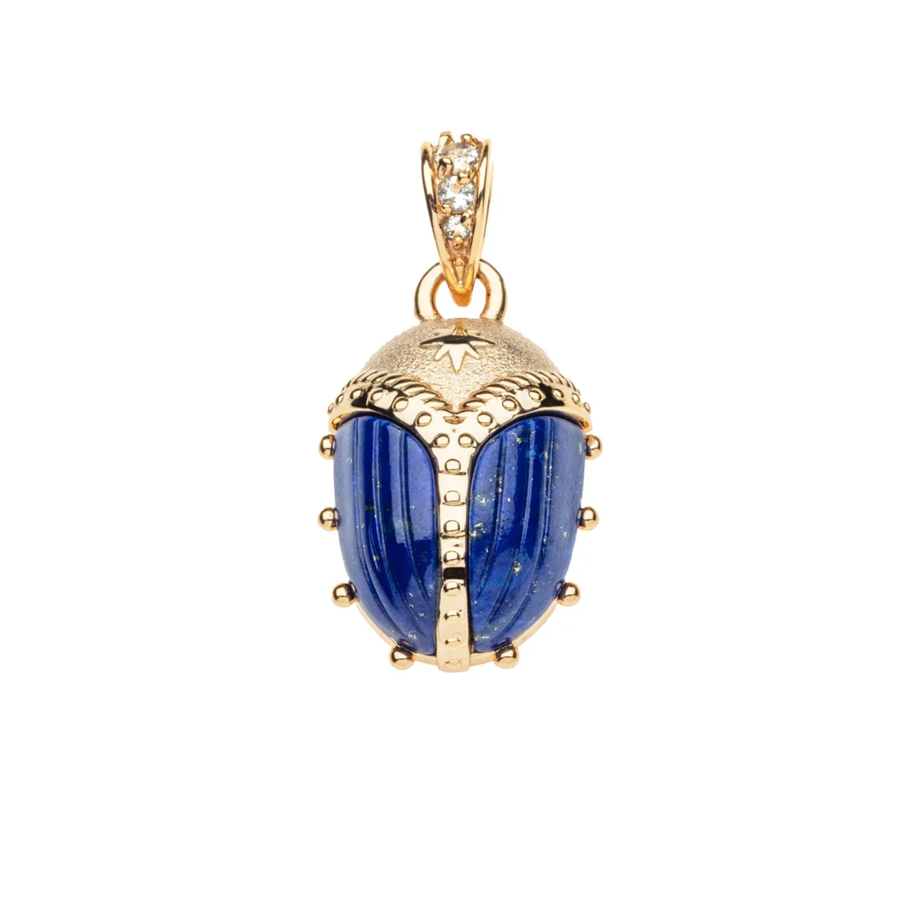 PROTECT Guardian Scarab Pendant in Lapis