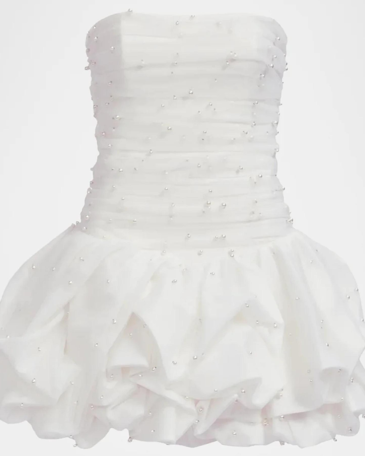 Juniper Strapless Tulle Overlay Bubble Mini Dress