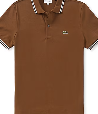 Trim Accent Short Sleeve Polo Shirt