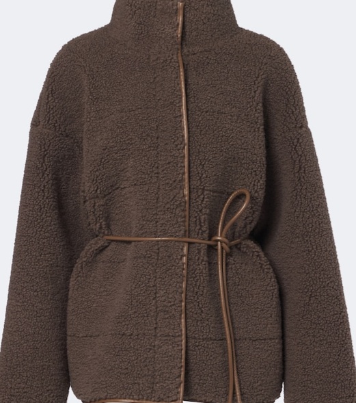 Kimberly belted teddy jacket