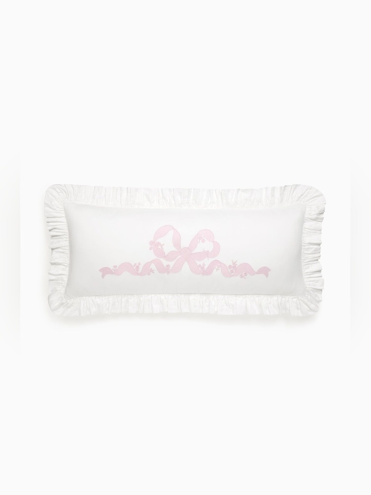 Forever In Love Ruffled Lumbar Pillow