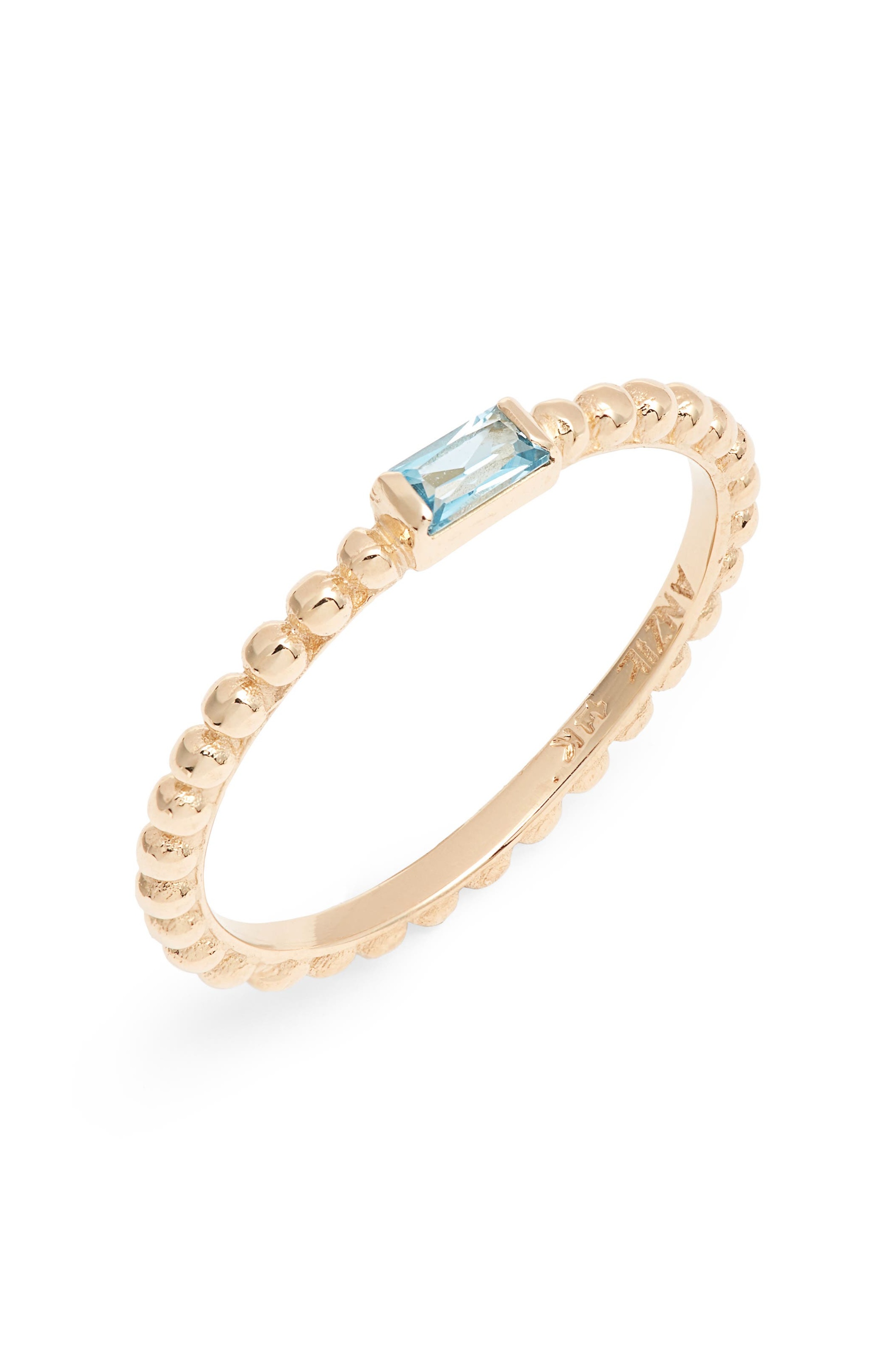 Dew Drop Blue Topaz Ring