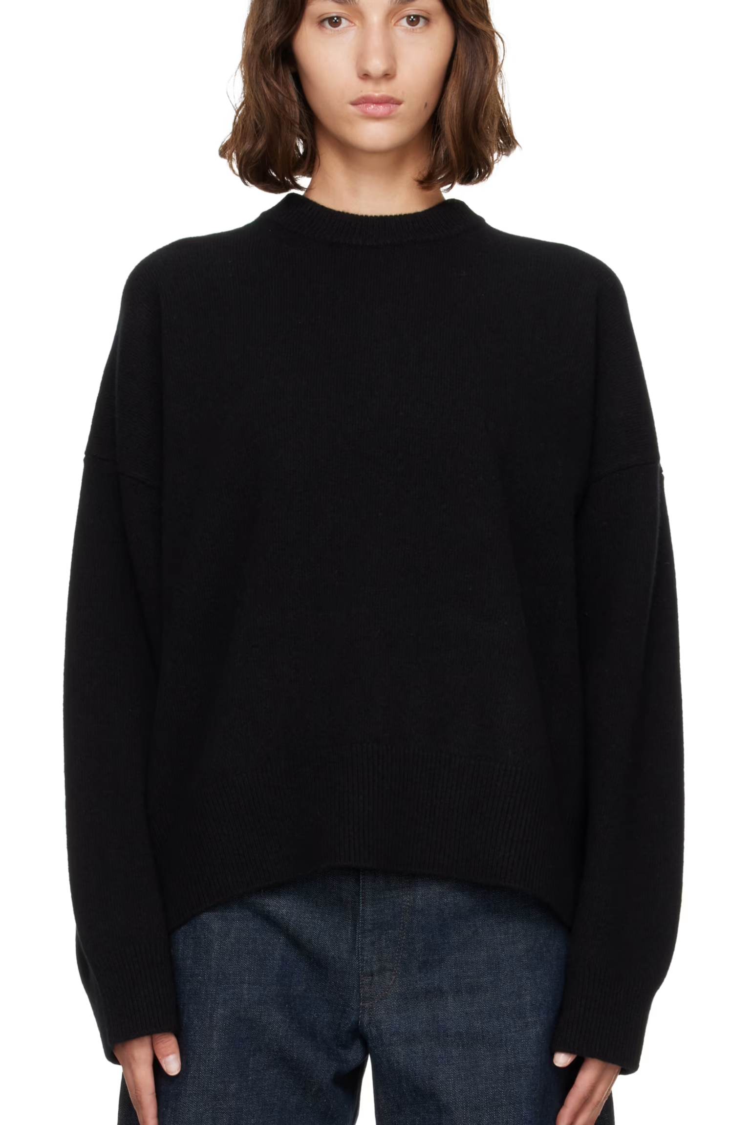 Róhe Gray Classic Crewneck Sweater