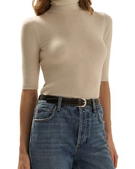 The Amelia Wool Turtleneck Top