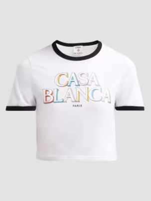 Logo Cotton Crop T-Shirt