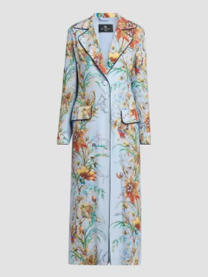 Botanical Structured Duster Coat