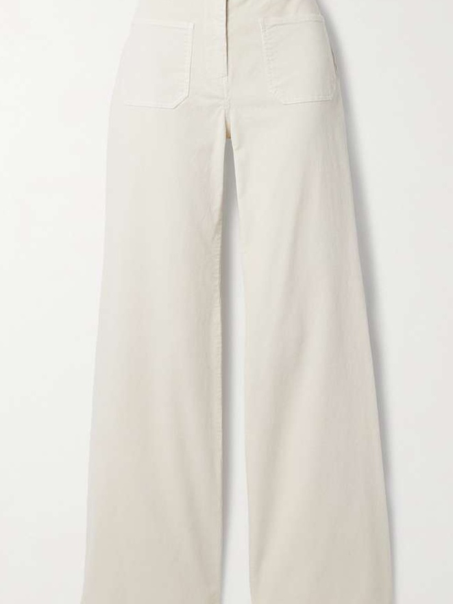 Florence Cotton-Blend Corduroy Flared Pants