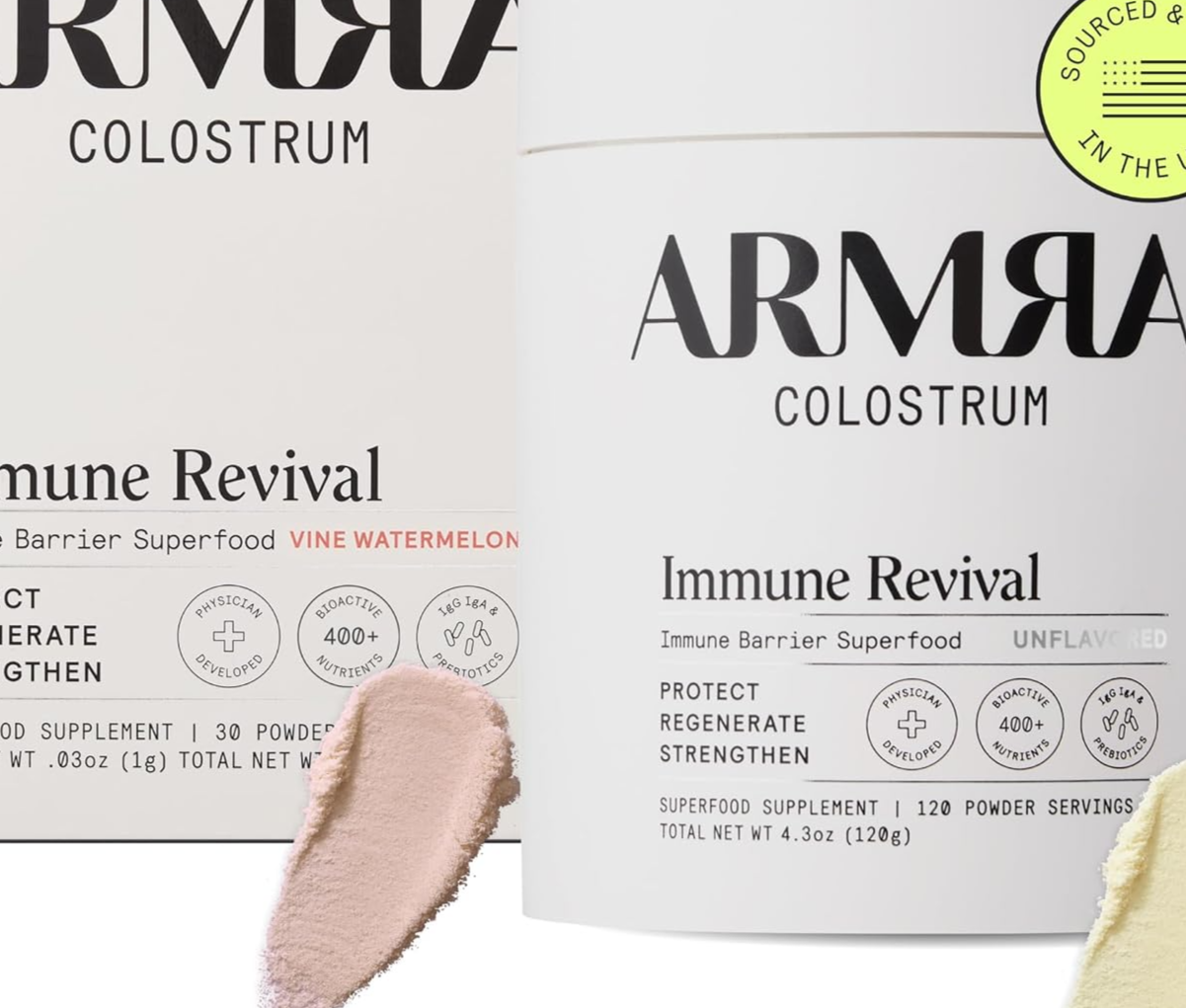 ARMRA Colostrum Vine Watermelon and Unflavored Bundle, 150 Servings