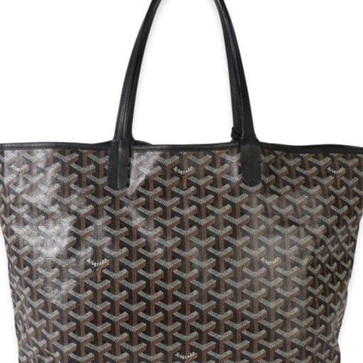 Goyard Black Goyardine Canvas Saint Louis PM
