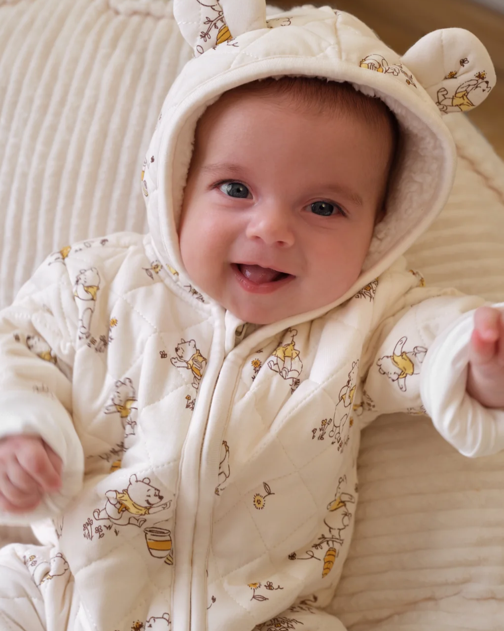 Disney Winnie The Pooh Sweet Strolls Zip Romper