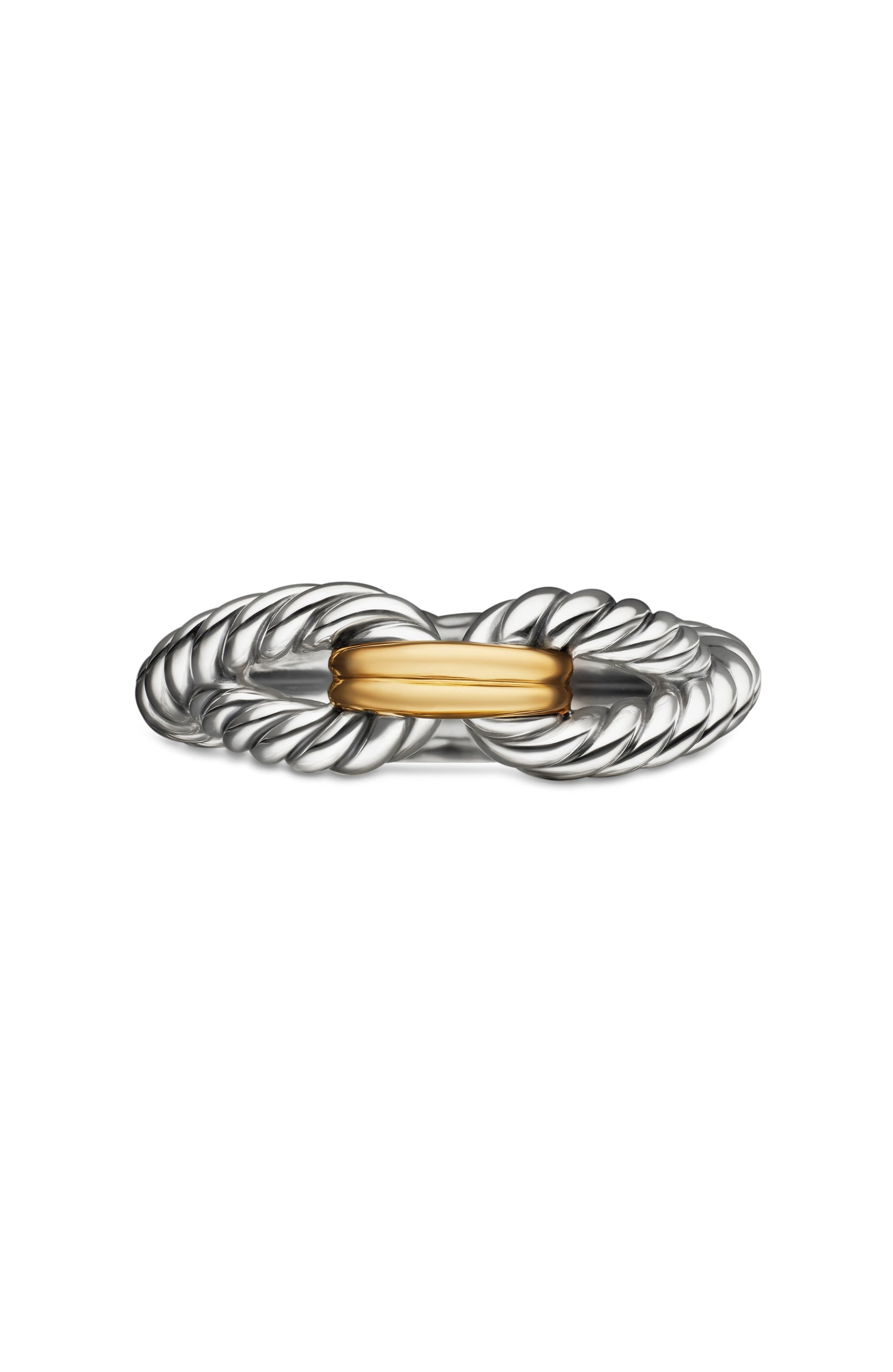 Cable Loop Ring with 18K Gold