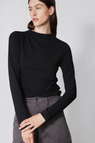 Long Sleeve Shoulder Detail Top