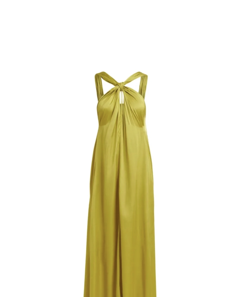 halterneck A-line dress