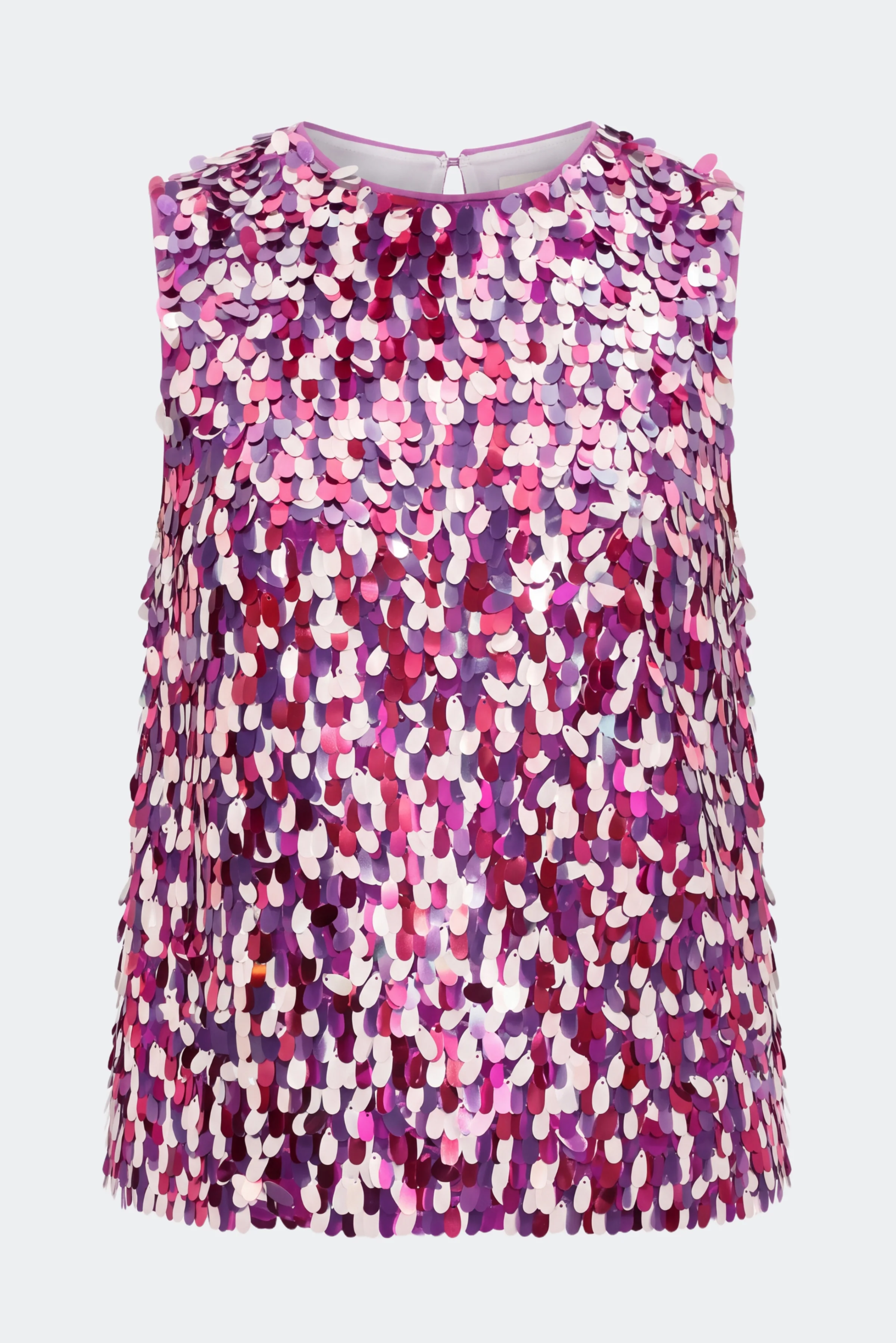 Shirley Sequin Top In Berry Mosaic