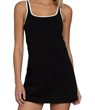 Open Back Scoop Neck Sleeveless Mini Dress