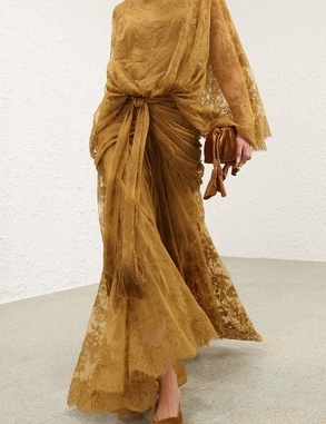 Ascent Batwing Lace Gown