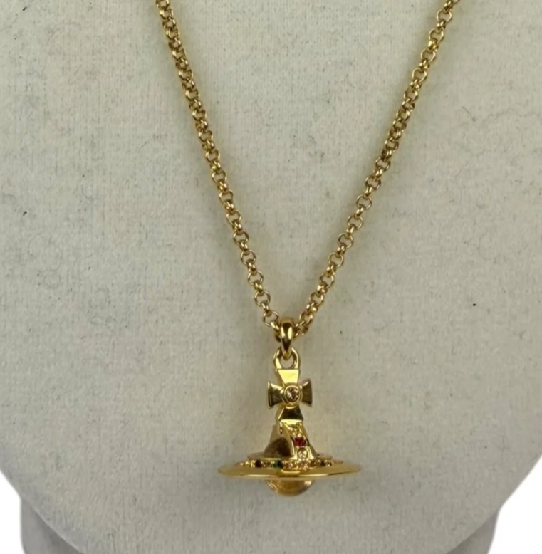 Vivienne Westwood Gold-Toned Mini Sovereign Orb Pendant Necklace