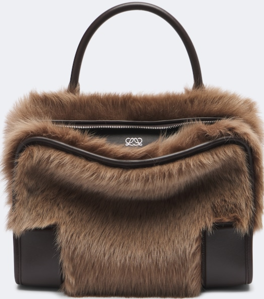 Amazona 180 Medium shearling top-handle bag