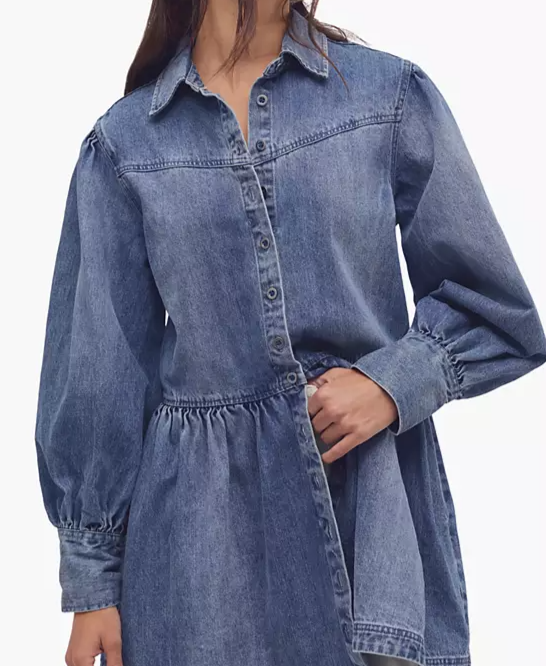 Women's Marris Smocked Denim Mini Dress