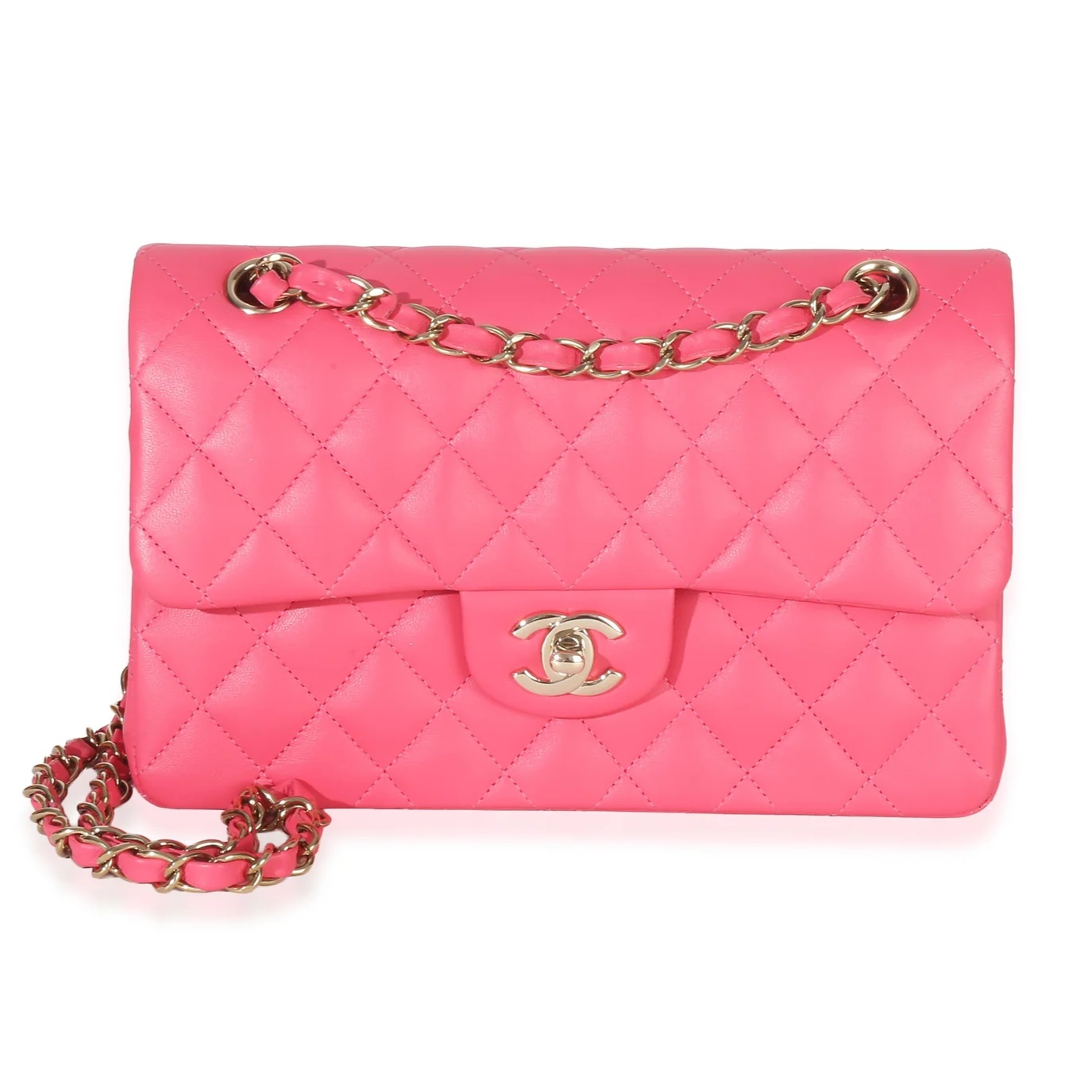 Chanel Quilted Lambskin Small Classic Double Flap Bag