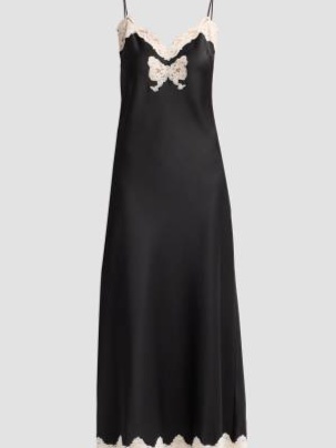 Lomira Lace-Trim Crepe Midi Dress