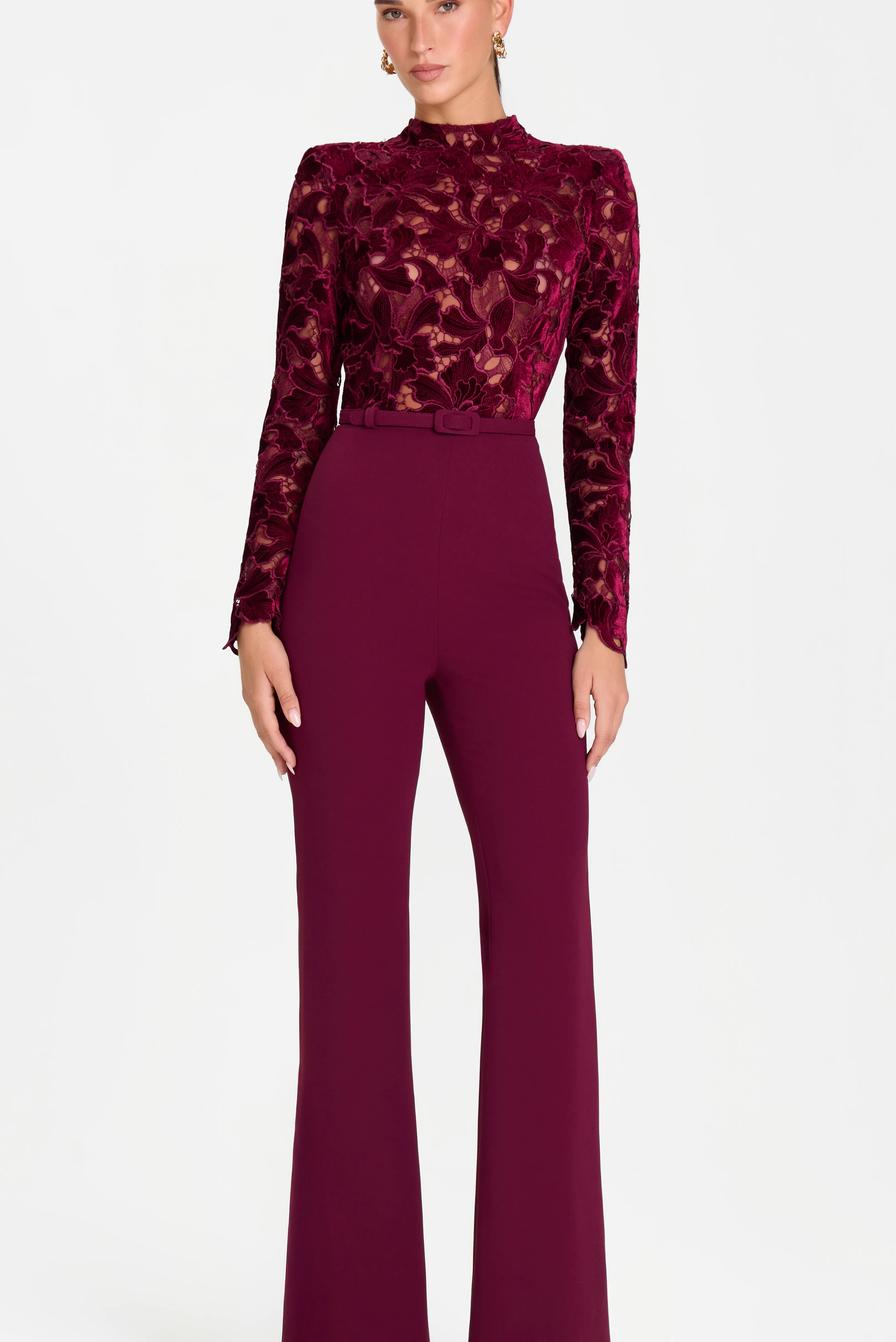 Eleanor Burgundy Jumpsuit