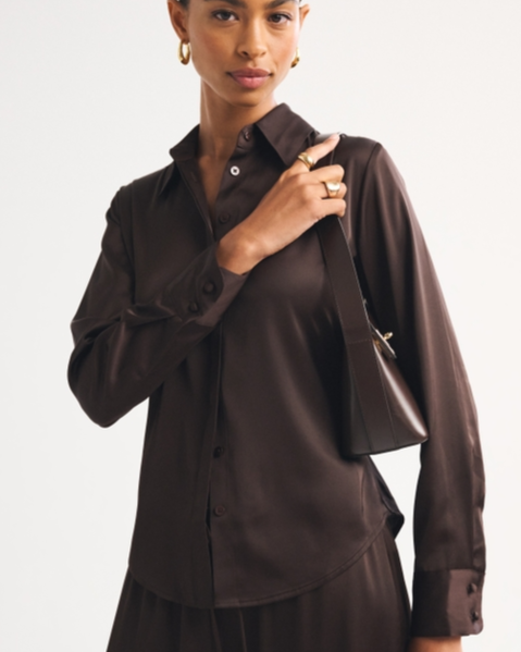 Satin Button-Through Shirt