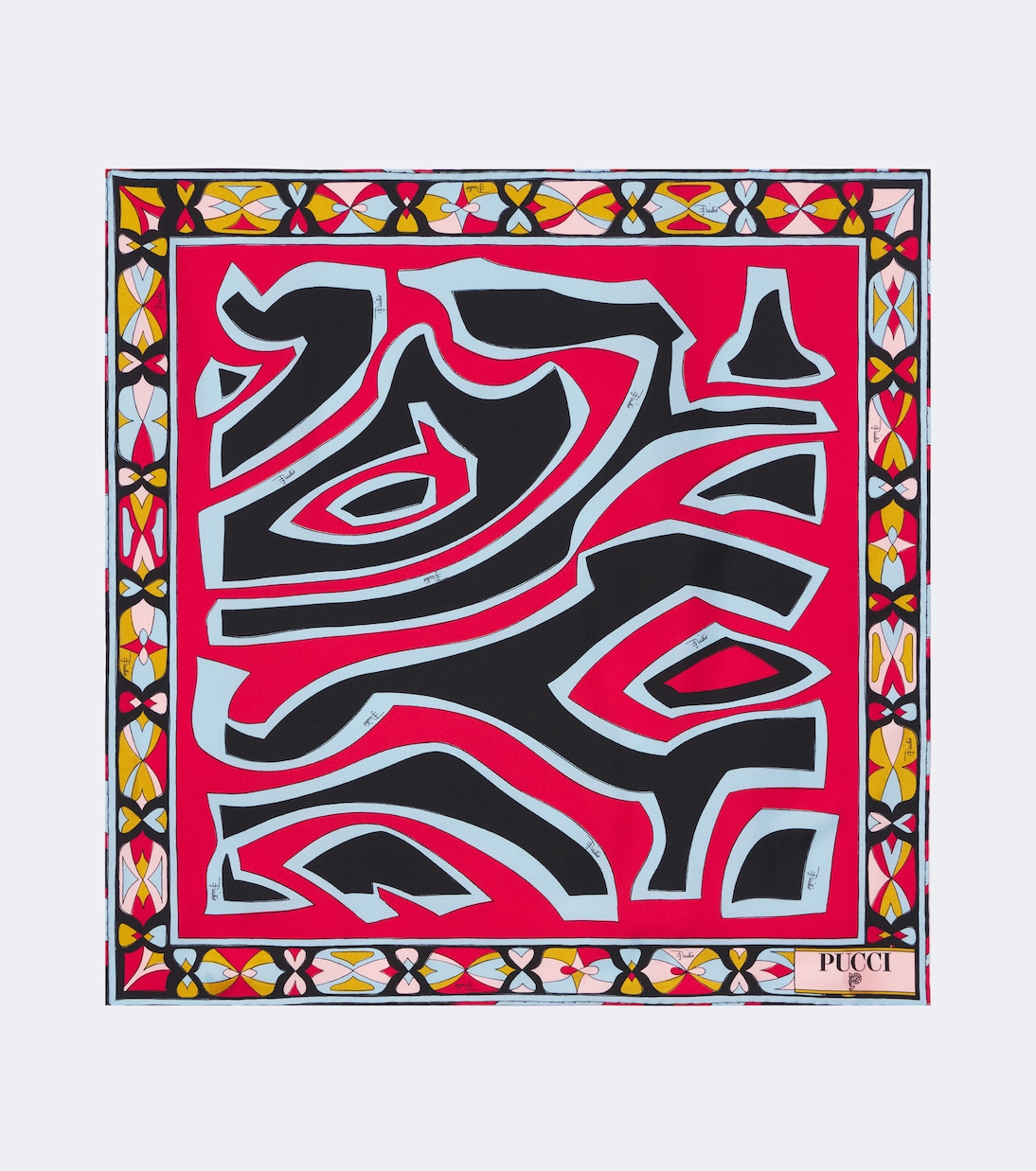 Labirinto silk twill scarf