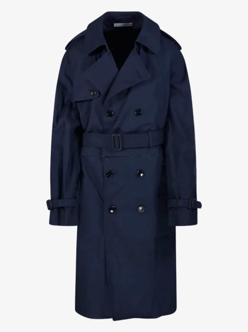 Hackney belted double-breasted trench coat