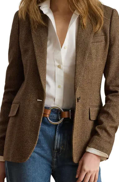 Lauren Ralph Lauren Herringbone Blazer