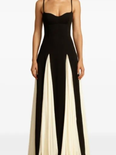 Paloma dress in b&w