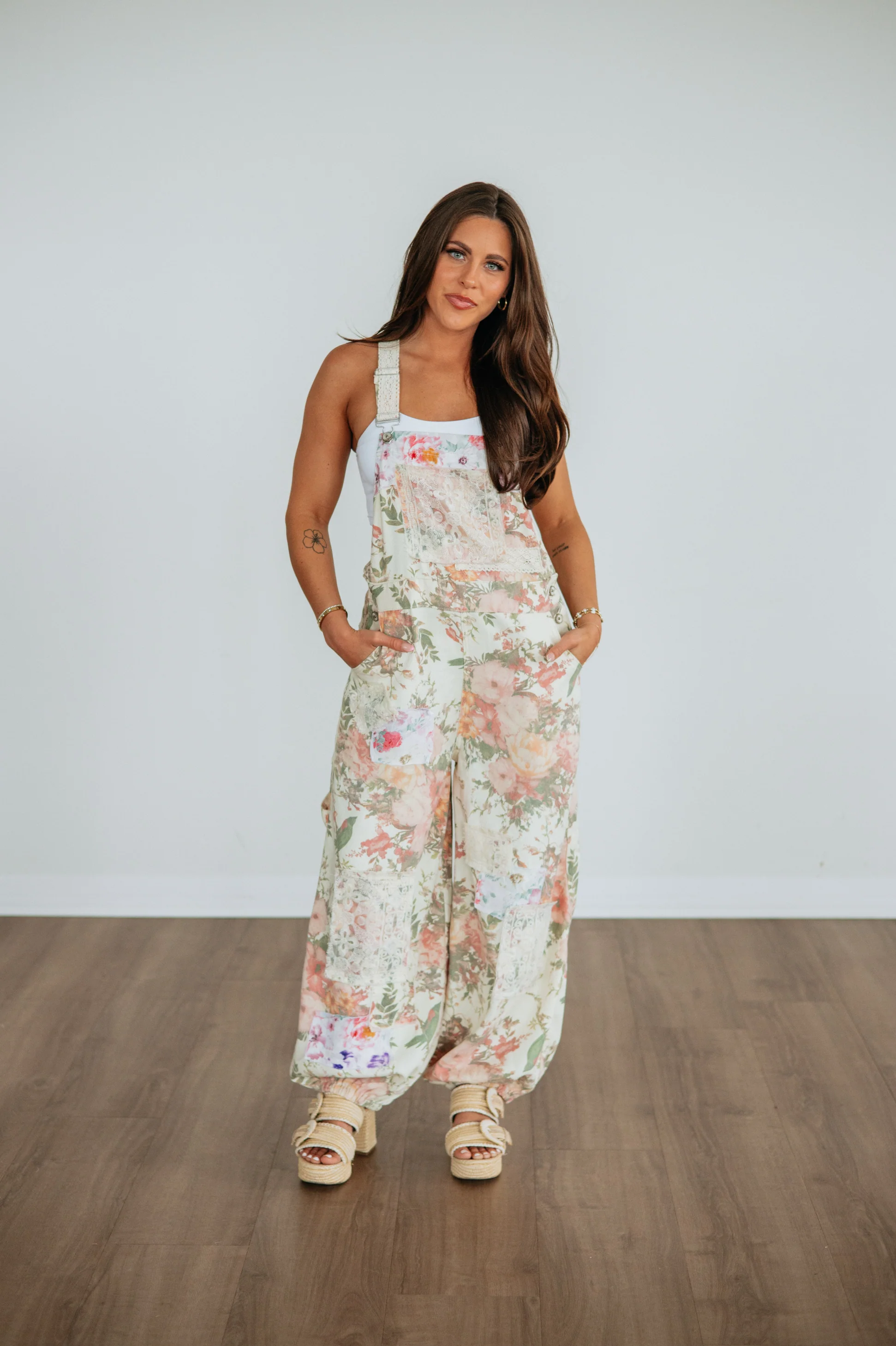 Wild Oak Boutique Shaylah Floral Overalls