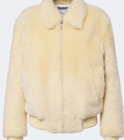 Shearling blouson jacket