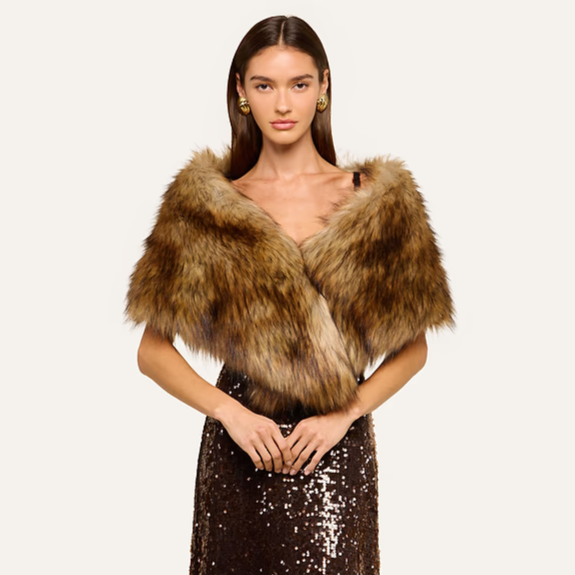 Hazel Faux Fur Stole