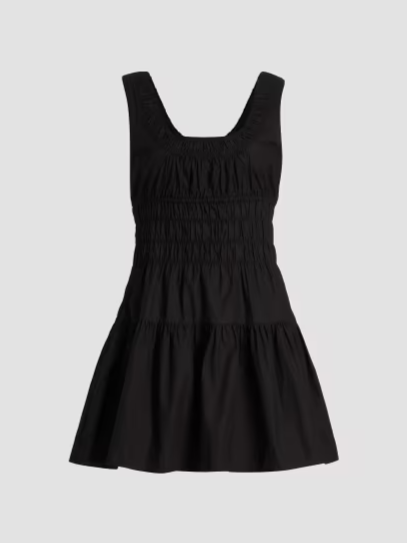 Kala Smocked Cotton Minidress