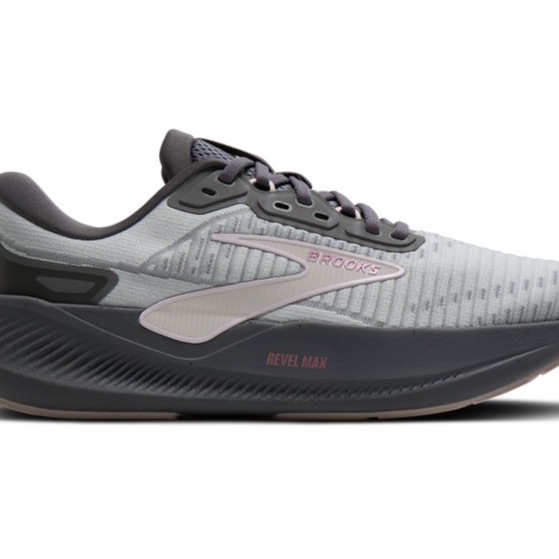 Brooks Revel Max - Women's - Harbor Mist, Grey, Metallic