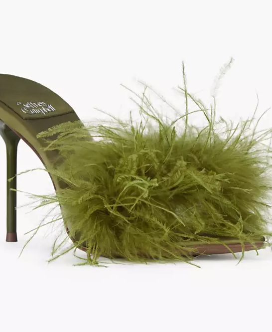 Women's Hey-Ya Feathered High-Heel Dress Sandals