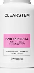Hair, Skin & Nails Biotin-Free Supplement (120 capsules)