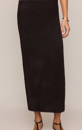 Cozy Moment Sweater Midi Skirt