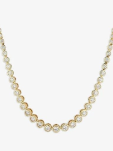 14K yellow gold Lulu Jack diamond necklace