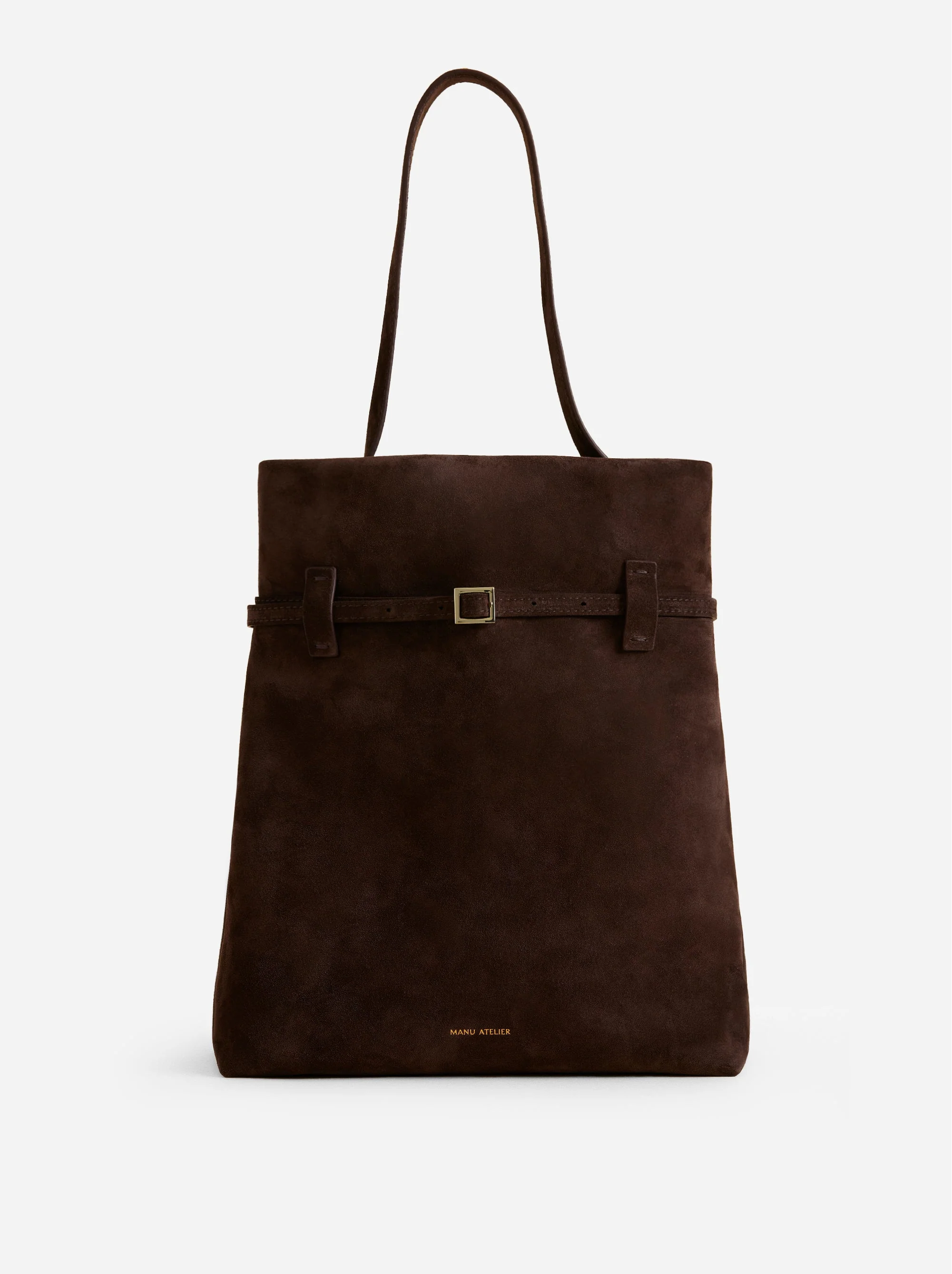 Tote du Jour Deep Brown Suede