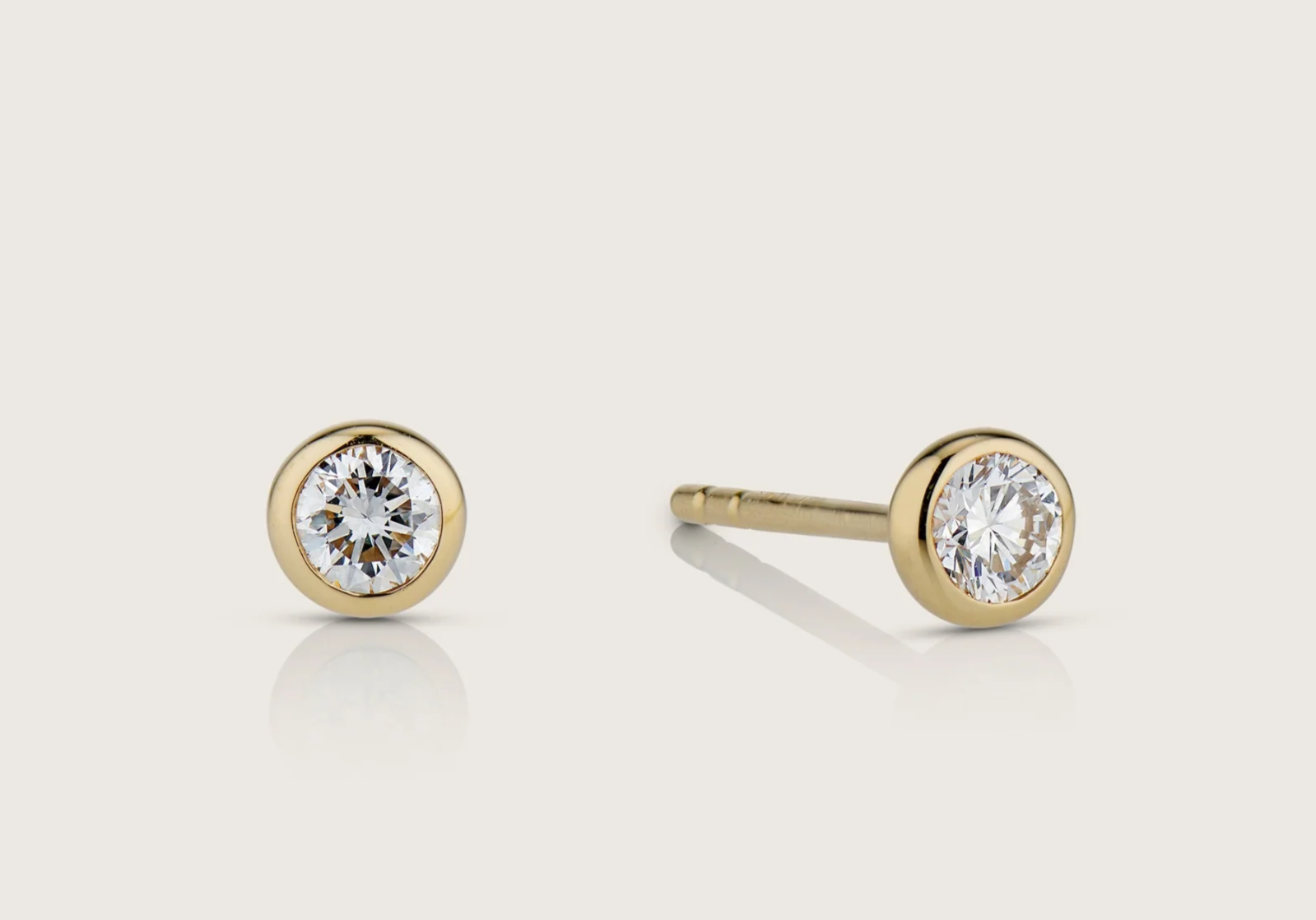 Baby Bezel Diamond Stud