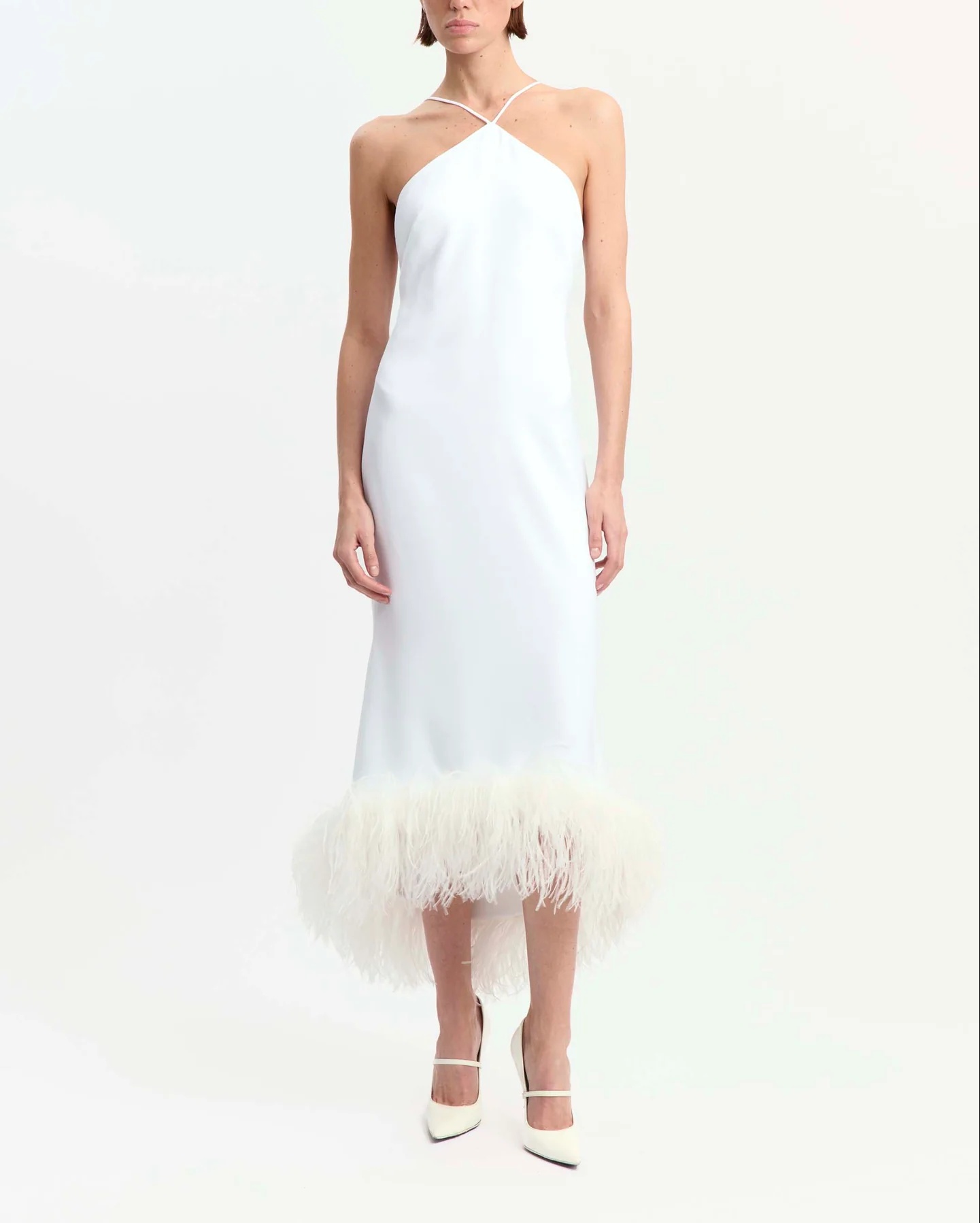 Ade Midi Dress in Crepe