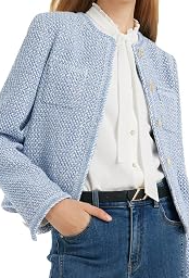 2026 Womens Casual Blazers Long Sleeve Work Office Open Front Suit Jacket Business Blazer