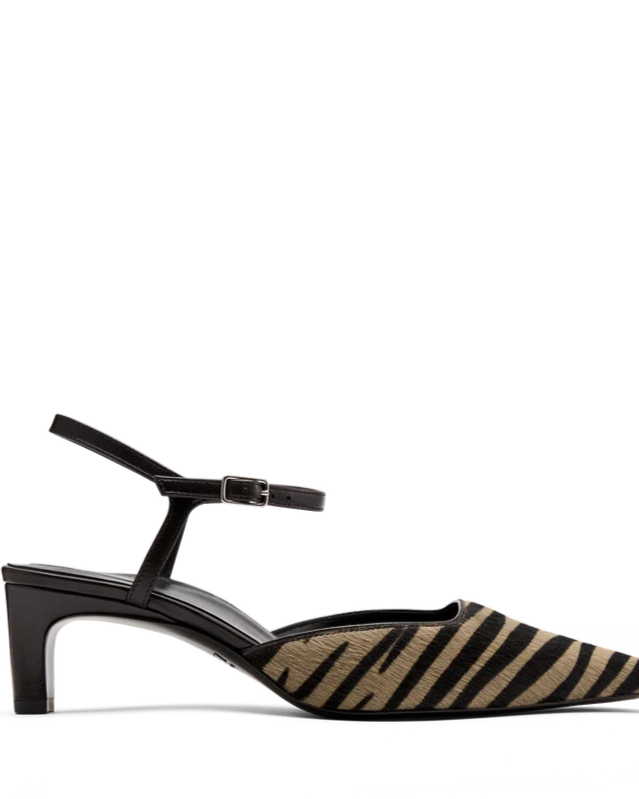 Francesca: Taupe Zebra Haircalf