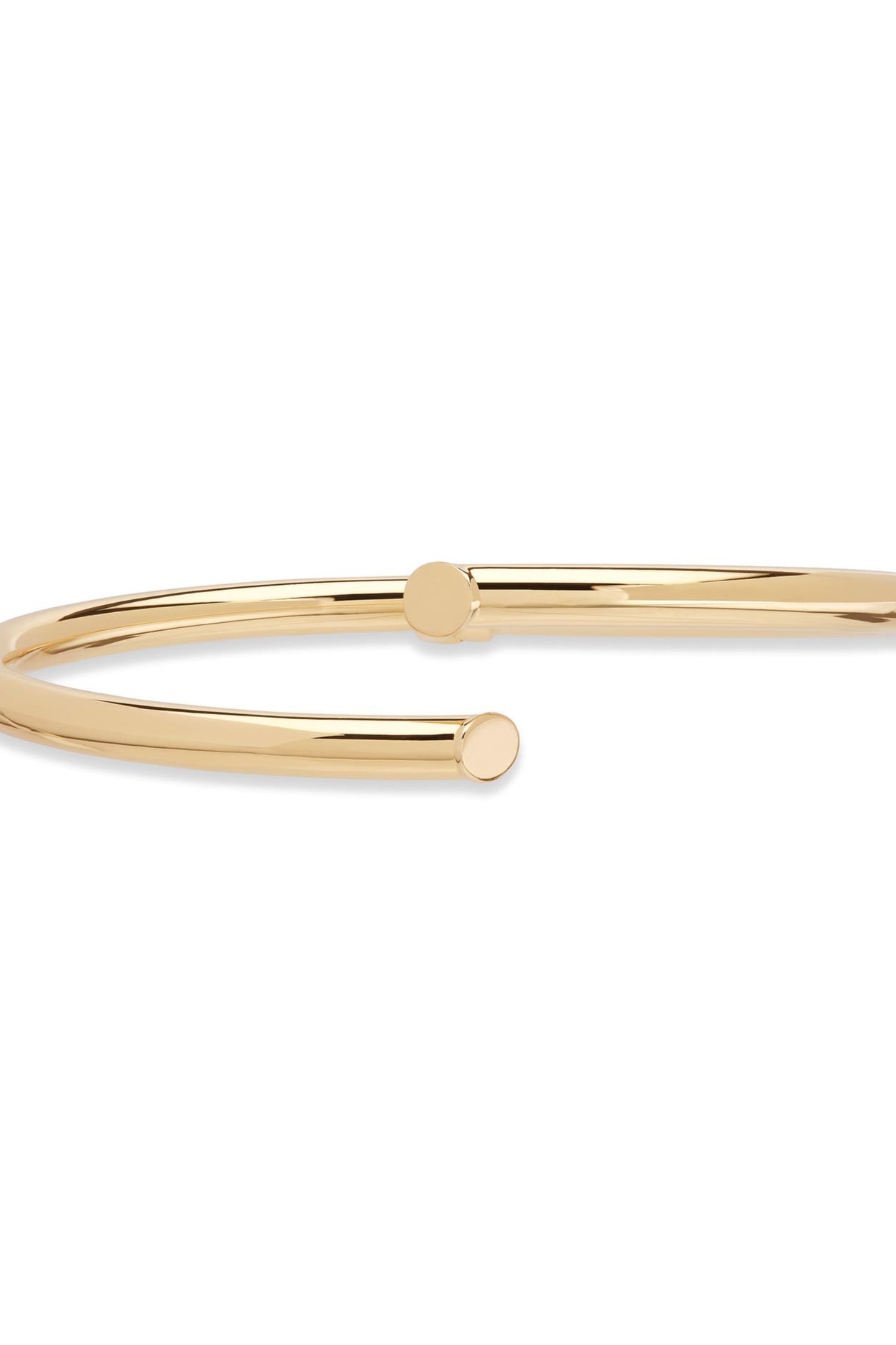 Skinny 14K Gold Layered Edge Bangle Bracelet
