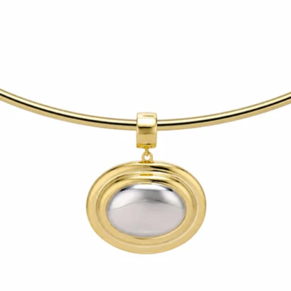 Oval Eclipse Cuff Pendant