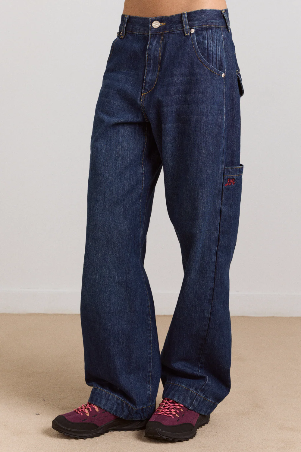 nina jean - authentic mid blue wash