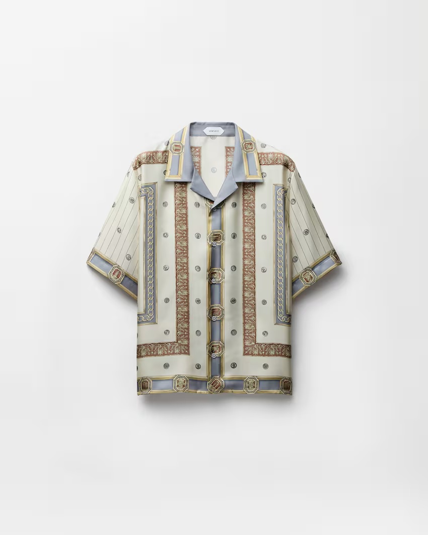 Printed Silk Twill Shirt