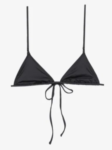 Elena triangle tie-fastening bikini top